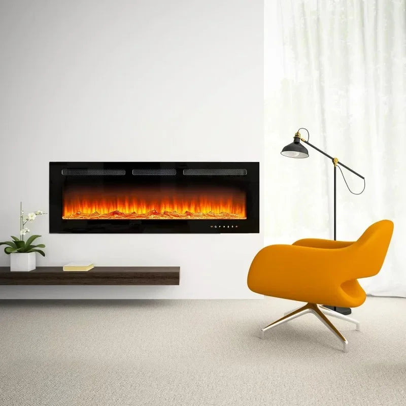 50 inch Wide Wall Mounted Electric Fireplace