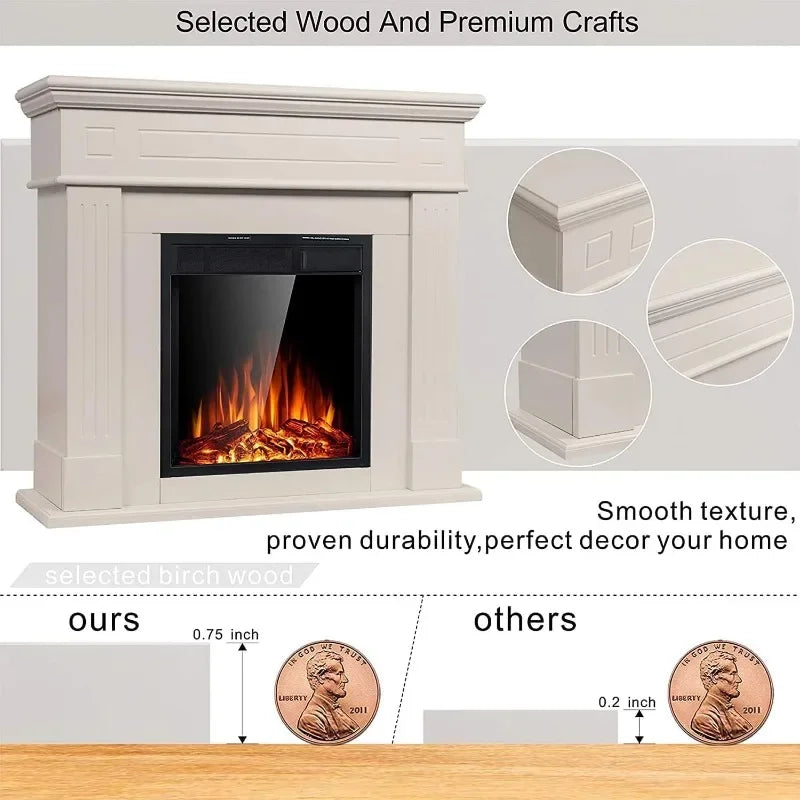 Free Standing Electric Fireplace Heater