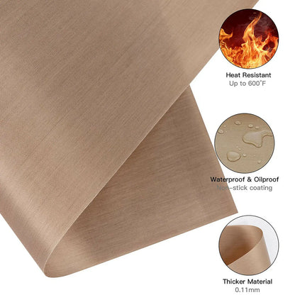 3pcs 12X16" Reusable Heat Resistant Baking Sheets