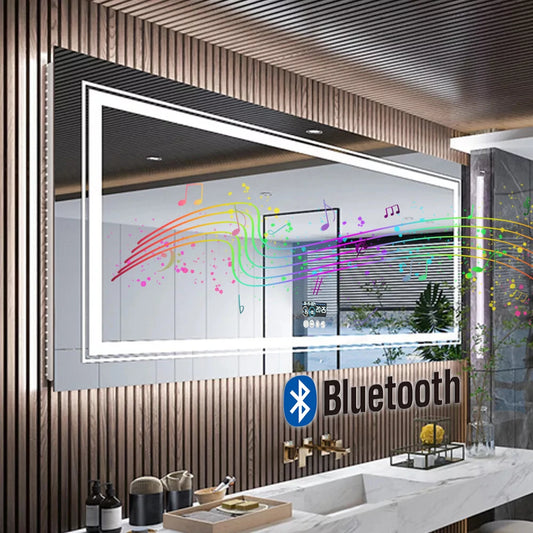 Smart Mirror with Dimmable Lights & 3 Colors