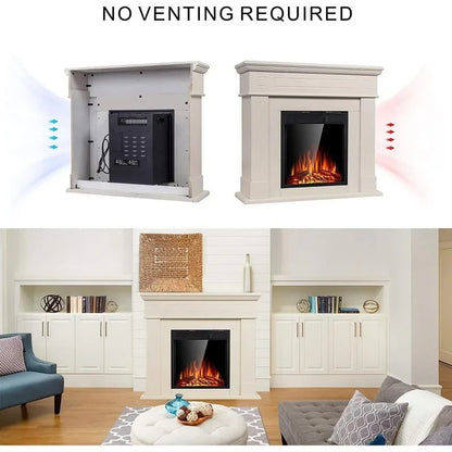 Free Standing Electric Fireplace Heater