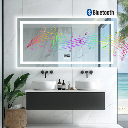 Smart Mirror with Dimmable Lights & 3 Colors