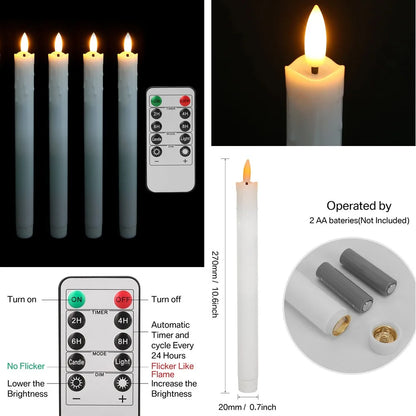 Flameless Flickering Battery Operated Tea Lights Candle with Remote