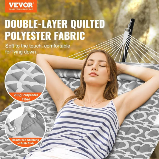 Heavy Duty Free Standing Double Hammock with Stand Outdoor