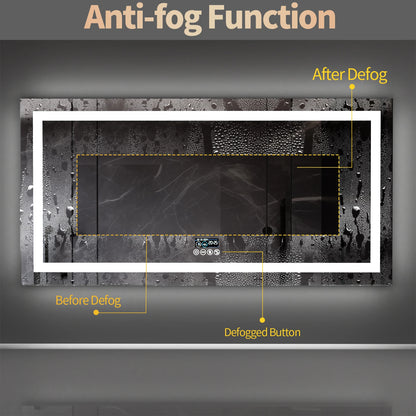 Smart Mirror with Dimmable Lights & 3 Colors