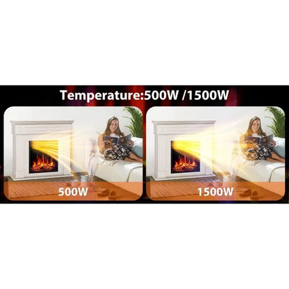 Free Standing Electric Fireplace Heater